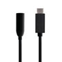 Aisens Conversor USB-C a Jack 3,5 mm Hembra, 384KHz 32Bit, Negro
